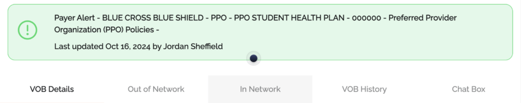 VerifyTreatment showing a positive coverage and benefit details